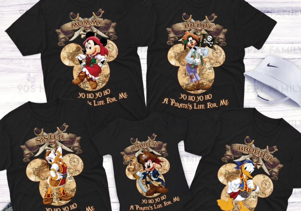 disney pirates shirts for the whole family from etsy