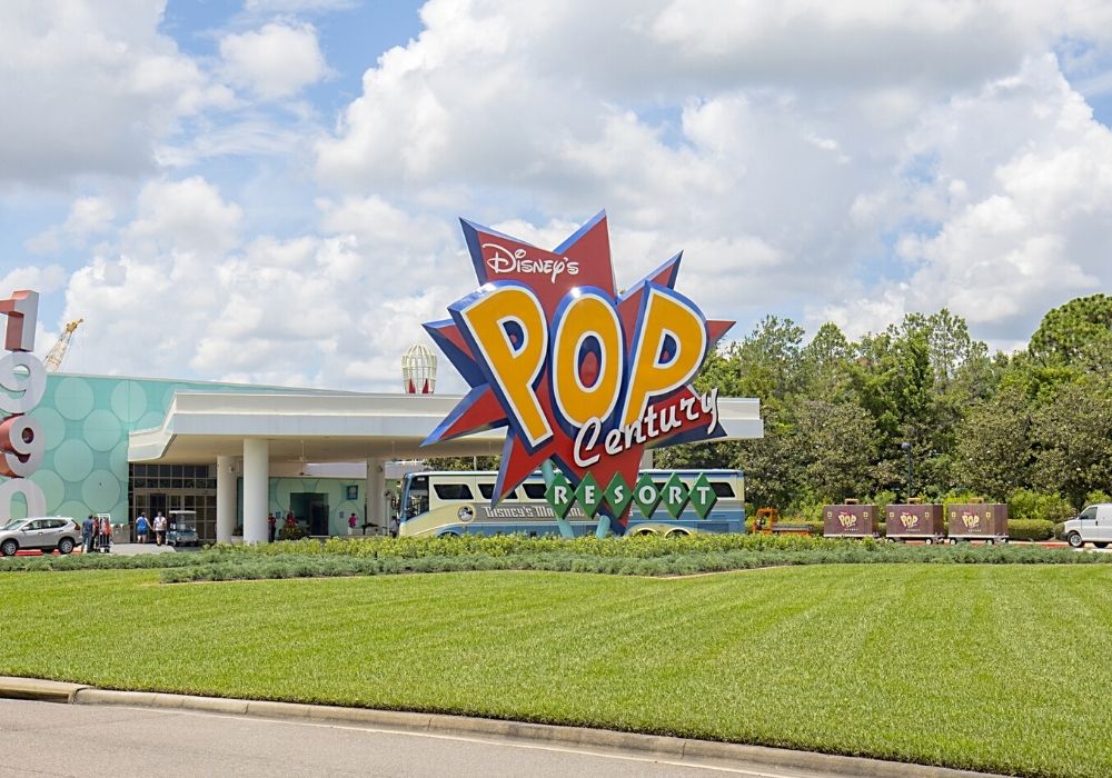 Disney's Pop Century resort sign
