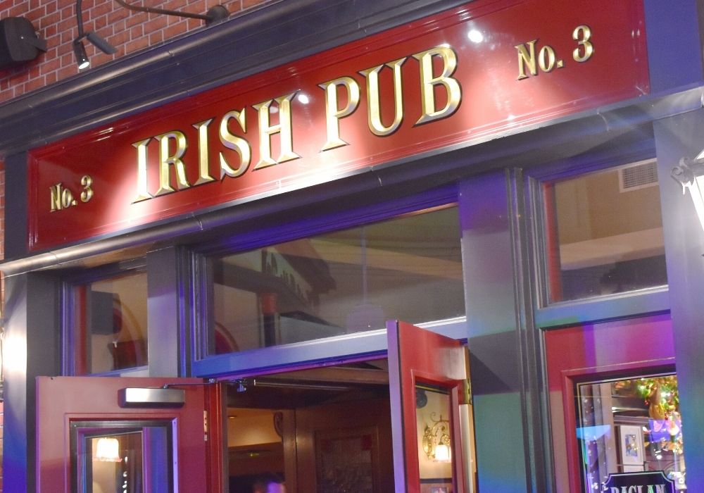 An Irish Pub, Raglan Road, which serves brunch at Disney Springs.