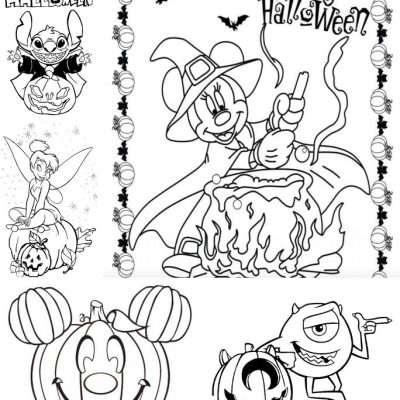 15 Amazing Disney Halloween Coloring Pages For Your Loved Ones