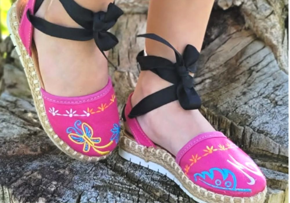 espadrilles made to look like Mirabel's from Encanto