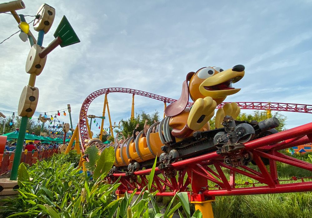 Slinky Dog Dash roller coaster in Disney's Hollywood Studios